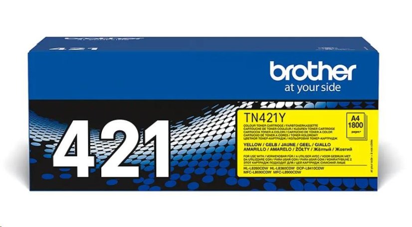 BROTHER Toner TN-421Y pro HL-L8260CDW/HL-L8360CDW/DCP-L8410CDW, 1.800 stran, Yellow