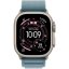 Apple Watch Ultra 3 GPS + Cellular 49mm Natural Titanium Case with Light Blue Alpine Loop - Large
