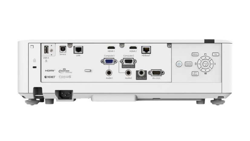EPSON projektor EB-L520U, 1920x1200, 5200ANSI, HDMI, VGA, LAN, 20.000h ECO životnost lampy, REPRO 10W, 3 ROKY ZÁRUKA