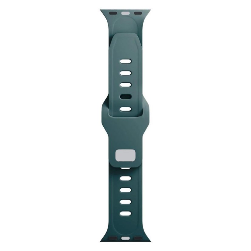 3mk Silicone Watch Strap pro Apple 42/44/45/49 mm Evergreen