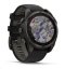 Garmin - fenix 8 Solar Sapphire - 47 mm - Carbon Gray DLC Titanium with Black | Pebble Gray Silicone Band, EU