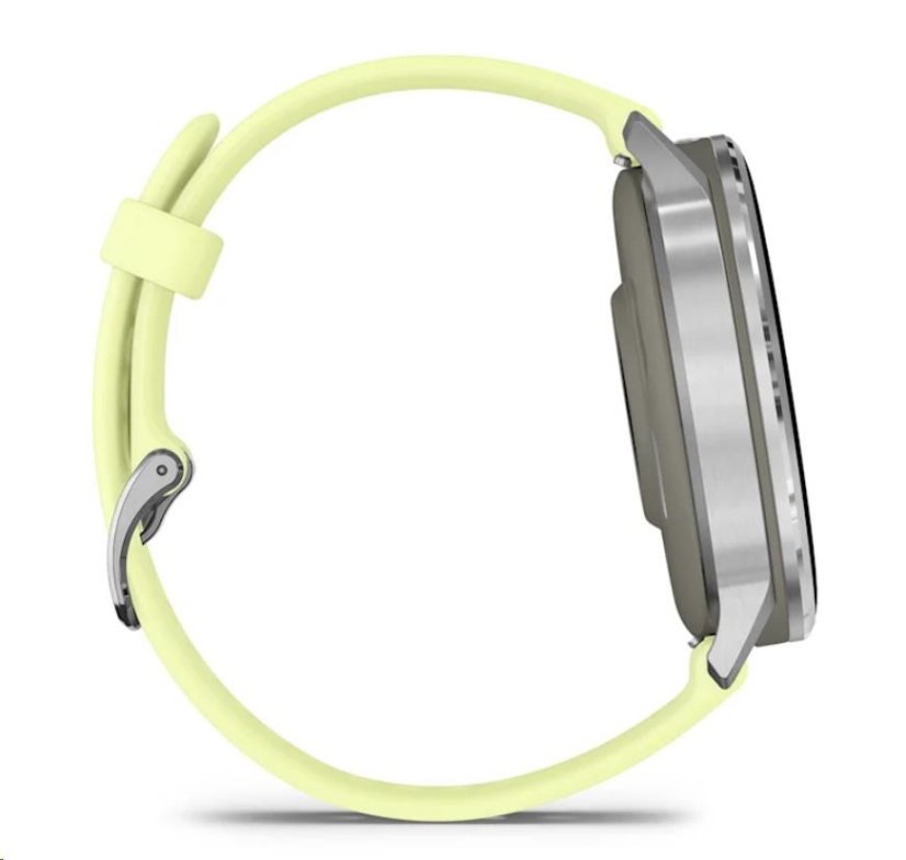 Garmin Venu® 4 - 45 mm Silver / Citron silikonový řemínek