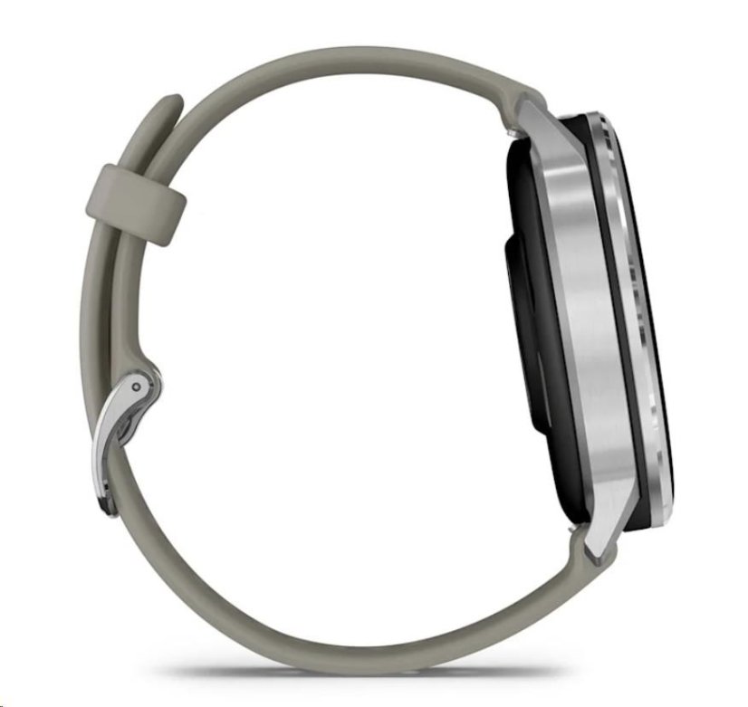 Garmin Venu® 4 - 45 mm Silver / Silver Gray silikonový řemínek