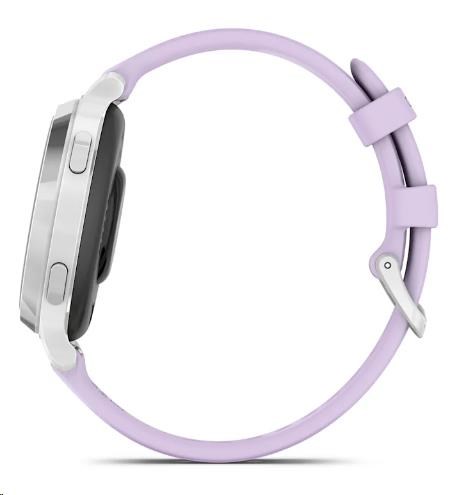 Garmin Lily 2 Active Silver Purple Jasmine silicon band, EU
