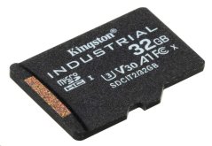 Kingston MicroSDHC karta 32GB Industrial C10 A1 pSLC Card Single Pack