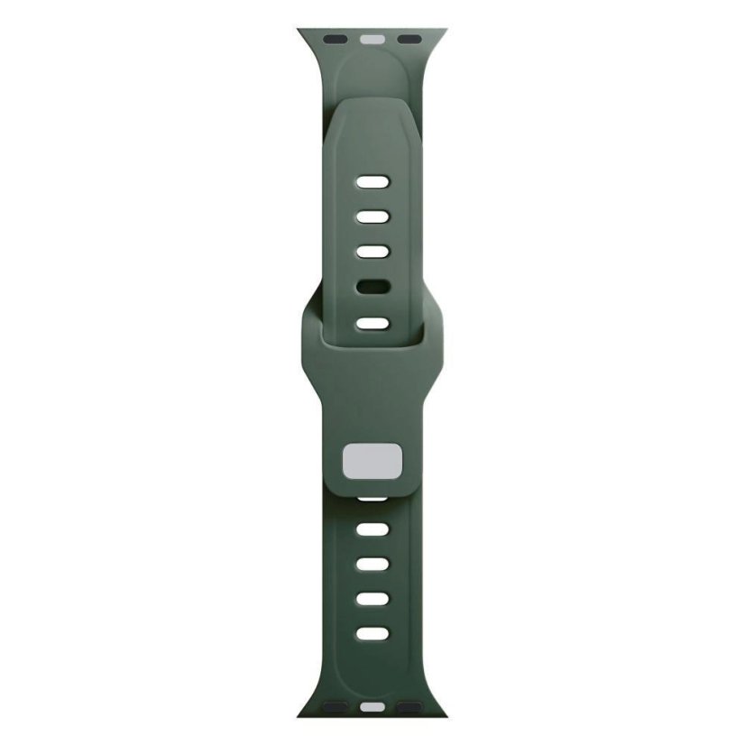 3mk Silicone Watch Strap pro Apple 42/44/45/49 mm Dark Green