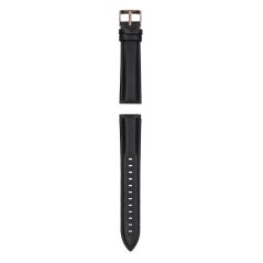 Garett univerzální řemínek 20 mm, černá kůže se zlatým zapínáním