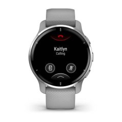 BAZAR - Garmin Venu 2 Plus, nerezová luneta Silver, pouzdro Gray, silikonový řemínek, EU - Po opravě (Bez příšlušenství)