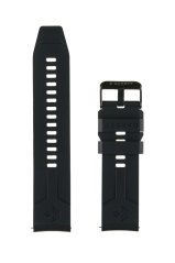 Garett řemínek 22 mm, černý silikonový