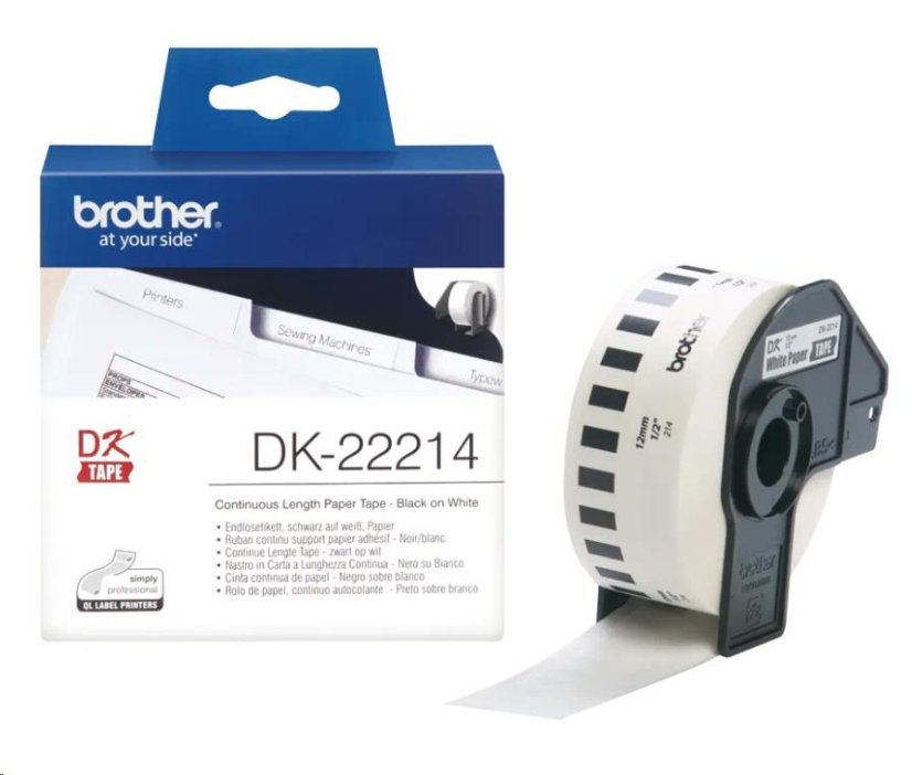 BROTHER DK-22214 papírová role 12mm x 30,48m