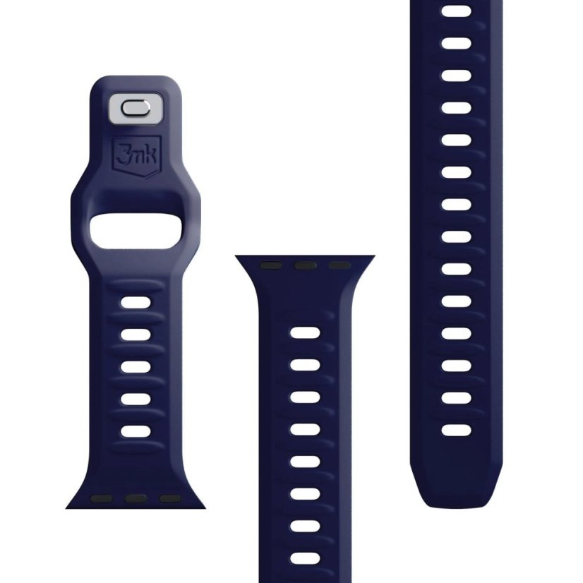 3mk Silicone Watch Strap pro Apple 38/40/41 mm Ocean Blue