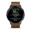 Garmin Venu 4 (45 mm) Slate / Černý silikonový řemínek a Hnědý kožený řemínek, EU