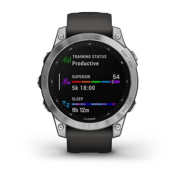 Garmin fenix® 7 – Standard Edition, Silver / Black Band