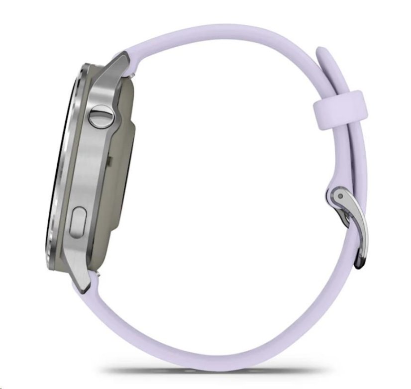 Garmin Venu® 4 - 41 mm Silver / Periwinkle silikonový řemínek