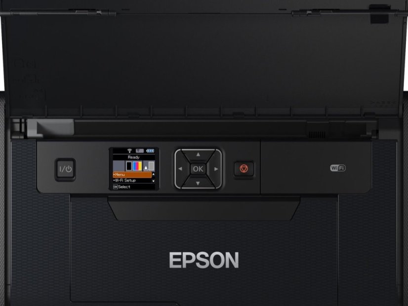EPSON přenosná tiskárna ink WorkForce WF-100W MFZ, A4, 14ppm, USB, WiFi, BT, vestavěný akumulátor