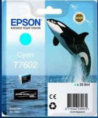 EPSON ink bar ULTRACHROME HD "Kosatka" - Cyan - T7602 (25,9 ml)