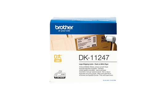 Brother - DK-11247 (papírové velké adresní štítky - 180 ks) 103mm x 164mm