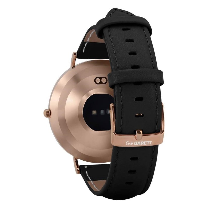 Garett Smartwatch Verona zlatá, černý řemínek