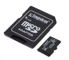 Kingston MicroSDHC karta 8GB Industrial C10 A1 pSLC Card + SD Adapter