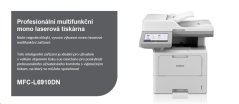 BROTHER multifunkce mono laserová MFC-L6910DN - A4 50ppm DUALSKEN 1200x1200 2GB 520listů LAN USB DUPLEX ADF80