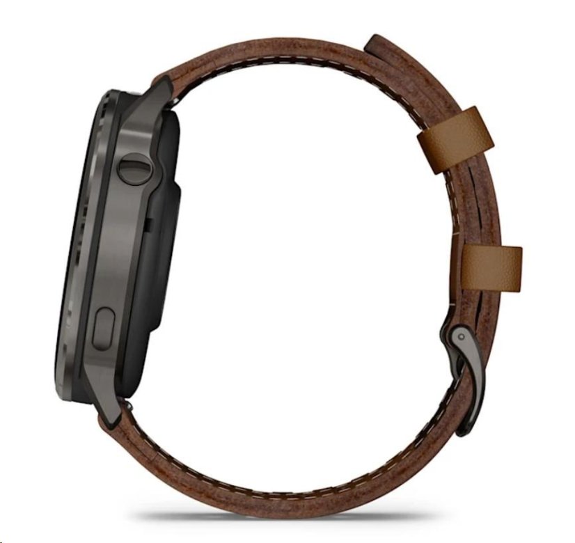 Garmin Venu 4 (45 mm) Slate / Černý silikonový řemínek a Hnědý kožený řemínek, EU